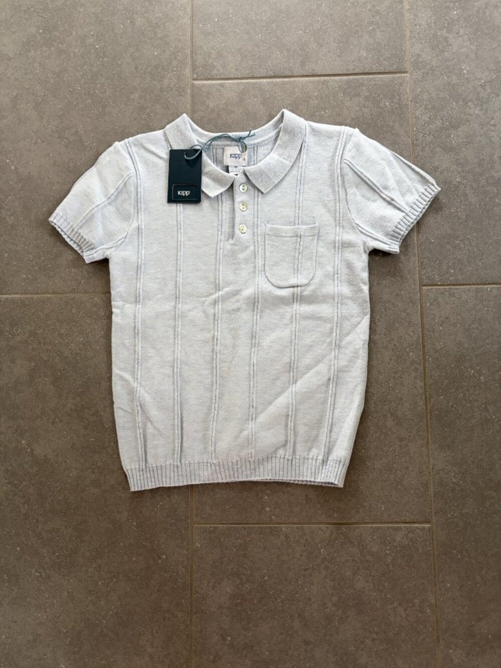 Boys Piped Polo Sweater